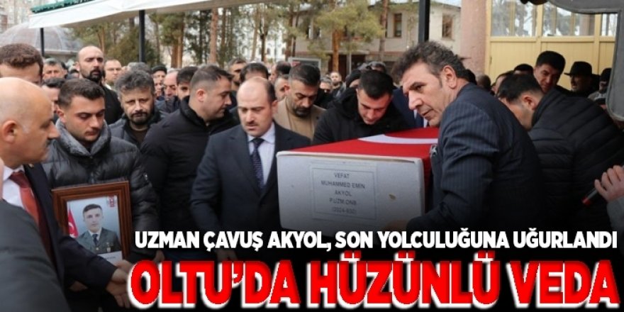 Oltu’da hüzünlü veda: Erzurumlu şehit uğurlandı