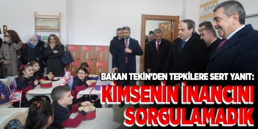 Bakan Tekin: Milletimizi kökleriyle geleceğe taşıyoruz