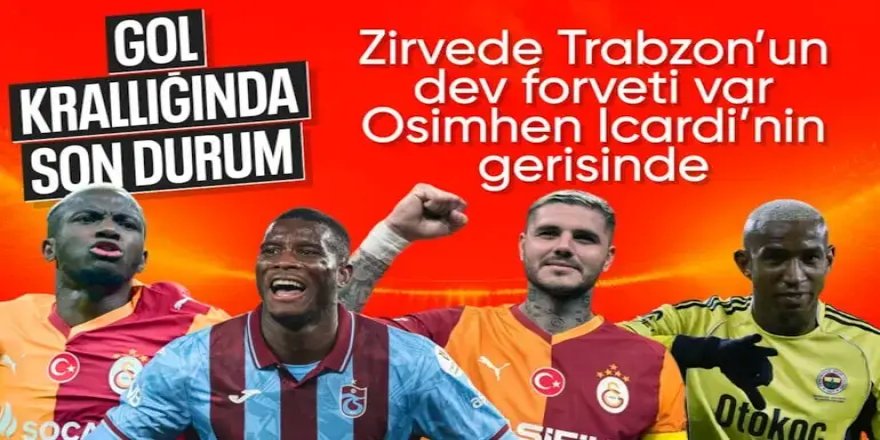 Süper Lig'de gol krallığı yarışında son durum