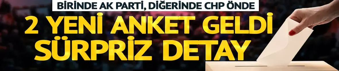 Birinde AK Parti diğerinde CHP