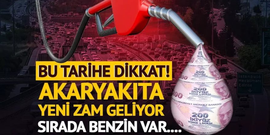 Motorin 60 TL’yi aştı, sıra benzinde!