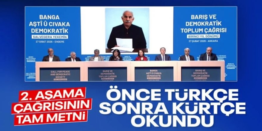 Öcalan PKK'nın feshinin yıldönümünde mesaj yayımladı!