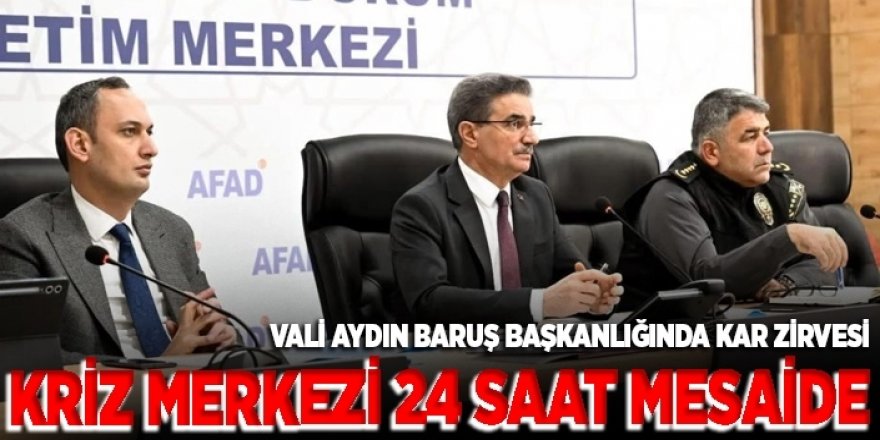 Erzurum’da kar alarmı