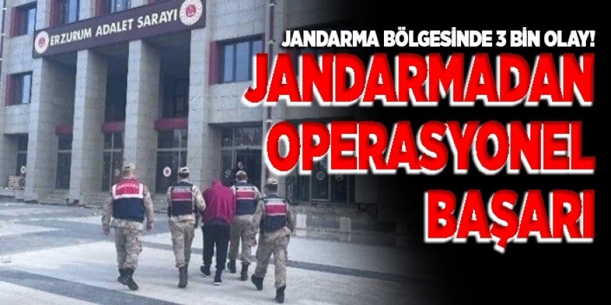 Erzurum'da Jandarmadan operasyonel başarı