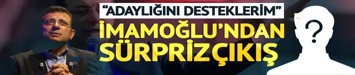 Bir şartı var! Ekrem İmamoğlu sinyali verdi: "O adaya destek olurum"