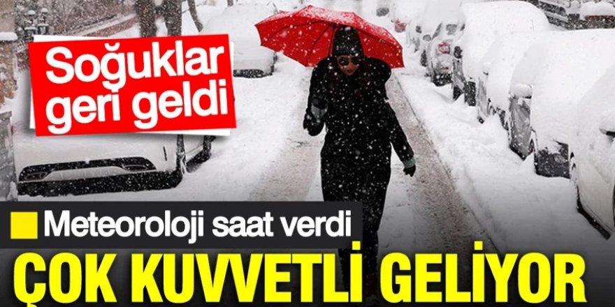 Meteoroloji'den kar ve fırtına uyarısı: Soğuklar geri döndü
