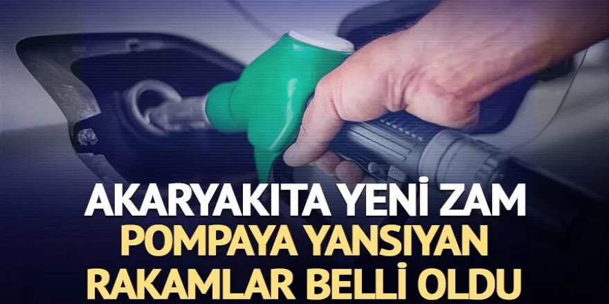 Akaryakıta zam!