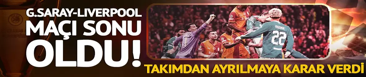 Galatasaray maçı sonrası Liverpool'da deprem!