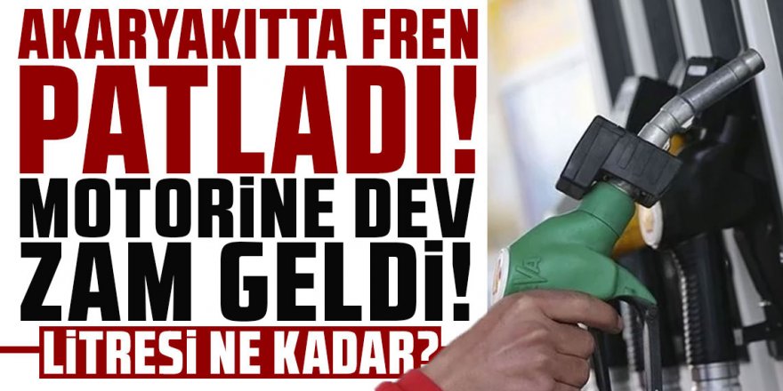 Tarihin en büyük zammı pompaya yansıdı! İşte yeni motorin fiyatları