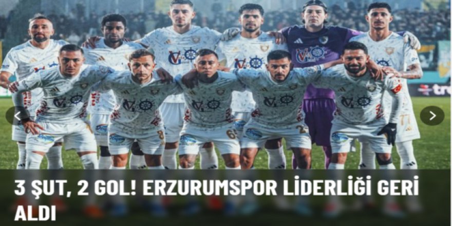 Erzurumspor'un Esenler fethi: 0- 2