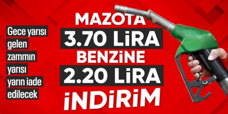 80 lirayı aşmıştı: Benzin ve motorine indirim geliyor