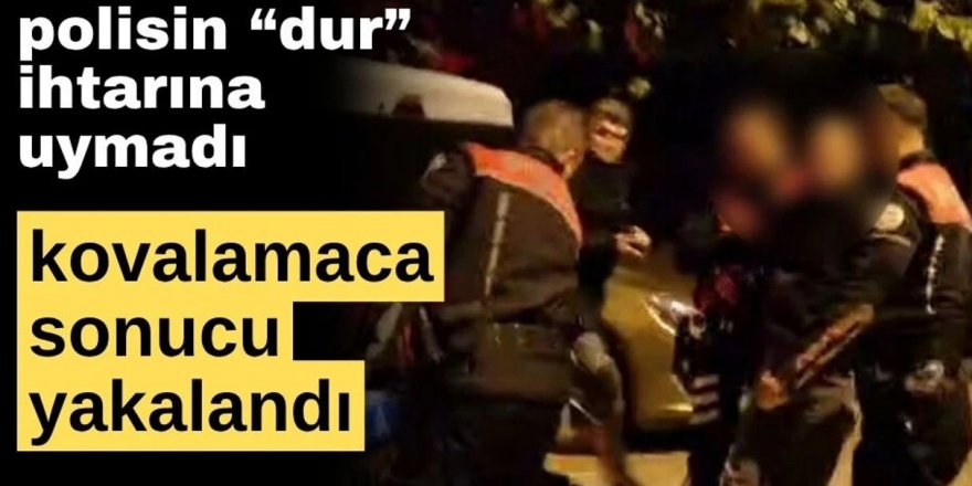 Erzurum'da Polisin "dur ihtarına" uymayan sürücüye 211 bin lira ceza