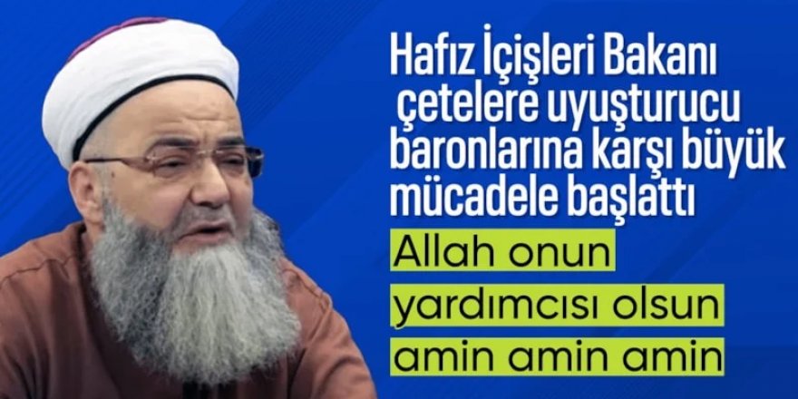 Cübbeli Ahmet Hoca'dan İçişleri Bakanı Çiftçi'ye dua