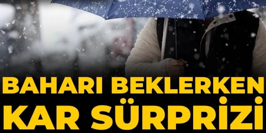 Baharı beklerken kar sürprizi!