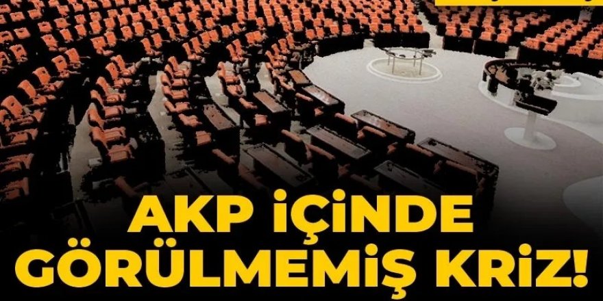 AKP içinde görülmemiş kriz! Vekiller 'Sessiz protesto'ya başlamış