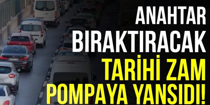 Araç sahipleri anahtar bırakacak! LPG'de tarihi zam pompaya yansıdı