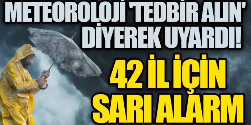 Sıcaklıklar mevsim normallerinin altında...Meteoroloji 42 ili uyardı