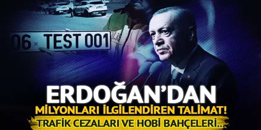 Hobi bahçeleri ve trafik cezaları...