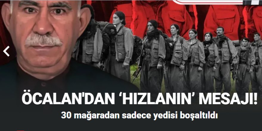 Öcalan'dan PKK'ya yeni mesaj