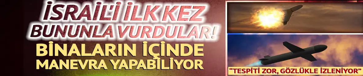 İsrail'i ilk kez bununla vurdular!