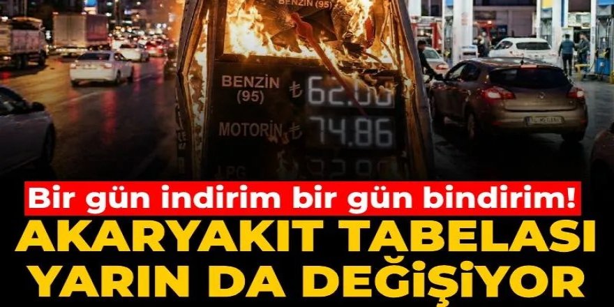 Bir gün indirim bir gün bindirim!