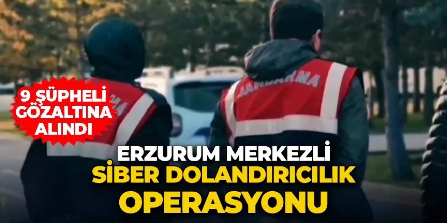Erzurum merkezli 8 ildeki dolandırıcılık operasyonunda 8 zanlı tutuklandı