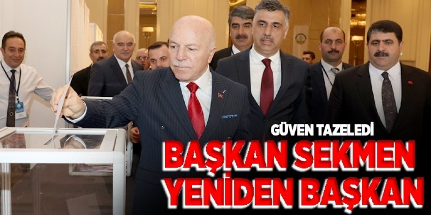 Enerji Kentleri Birliği’nde Sekmen güven tazeledi