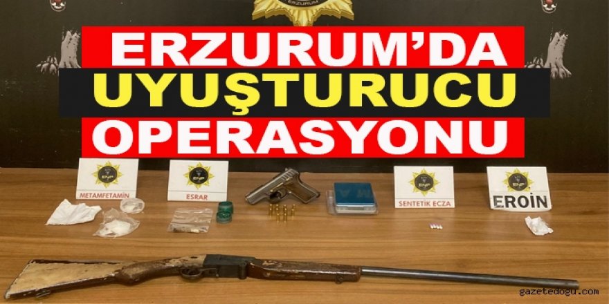 Erzurum'da Araçta uyuşturucuyla yakalanan zanlı tutuklandı