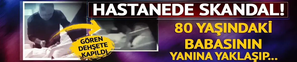 Hastane odasında skandal!