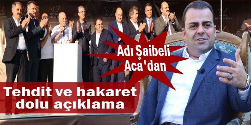 Şaibeli ACA, tehdit ve hakaret yorumu yaptı