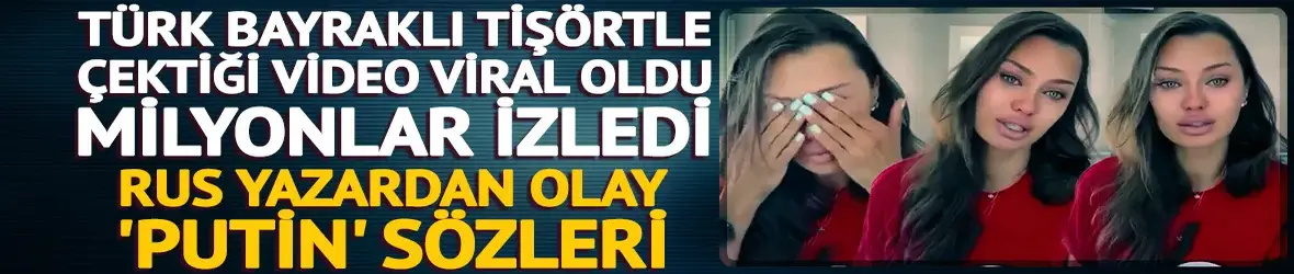 Türk bayraklı tişörtle video çekti, milyonlar izledi