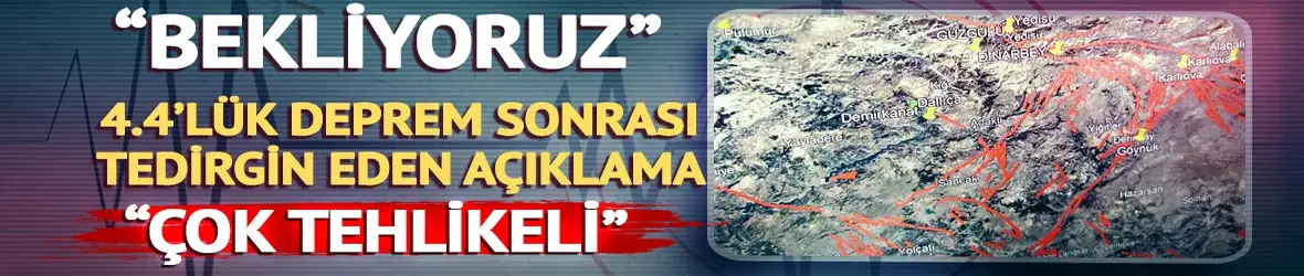 Bingöl depremi sonrası korkutan açıklama
