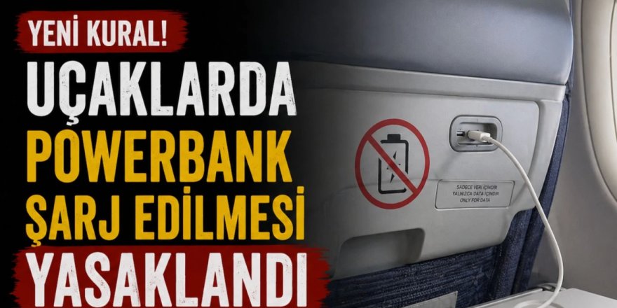 Uçaklarda taşınabilir bataryaların şarj edilmesi yasaklandı