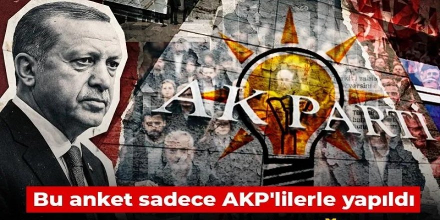 Kendi seçmeni "Gittiğin yol yol değil" dedi! Bu anket sadece AKP'lilerle yapıldı