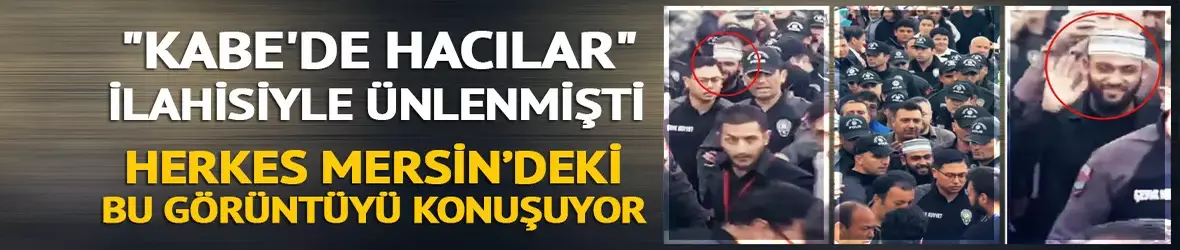'Kabe'de Hacılar' ilahisiyle ünlenen Celal Karatüre'ye polis koruması! Çevik kuvvet eşliğinde halkı selamladı