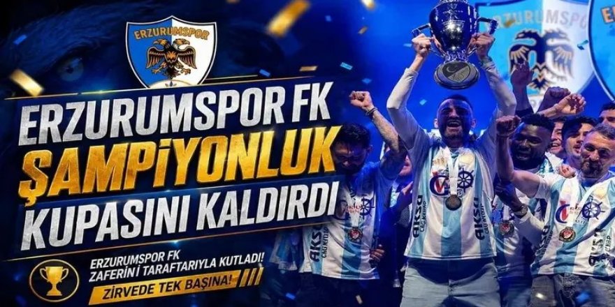 Şampiyon kupasını aldı