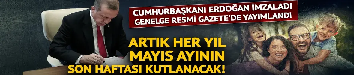 Aile ve Nüfus On Yılı Genelgesi Resmi Gazete'de yayımlandı