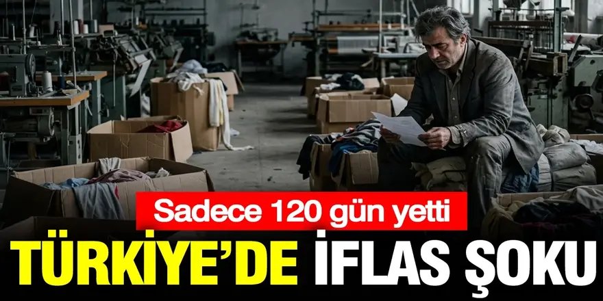 Türkiye’de iflas şoku