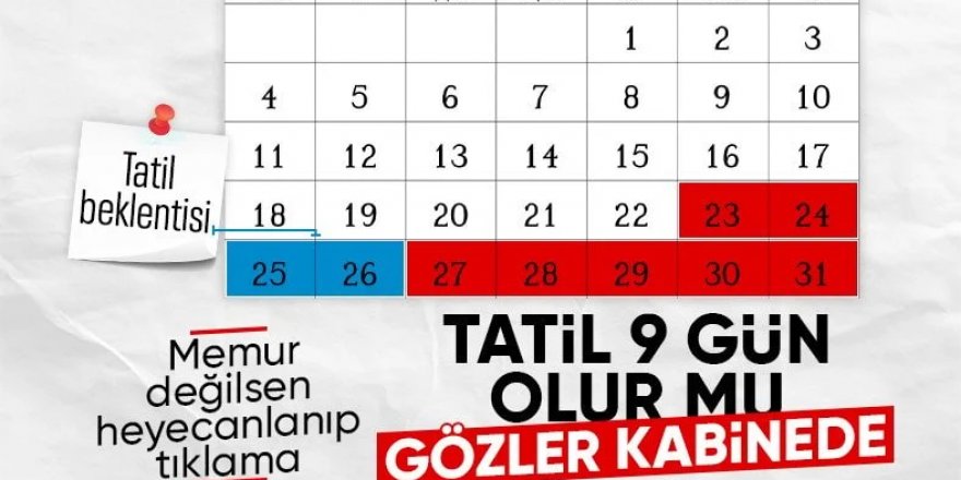 Kurban Bayramı tatili 9 gün olacak mı? Bakan Ersoy yanıtladı