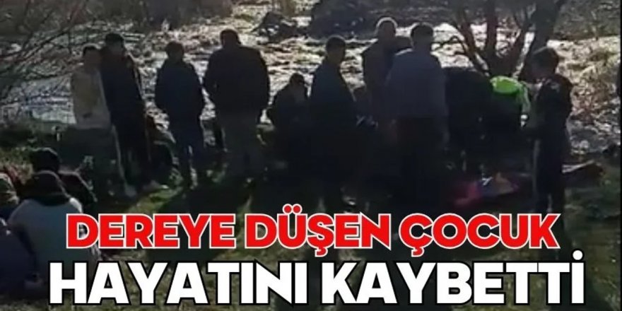 Erzurum'da Dereye düşen 12 yaşındaki çocuk hayatını kaybetti