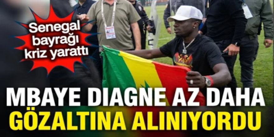 Amedsporlu Diagne'ye polis müdahalesi: Senegal bayrağını PKK flaması sandılar!