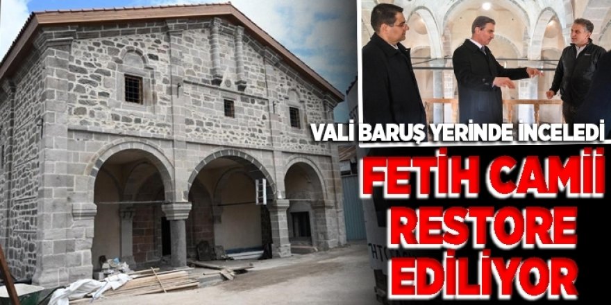 Fetih Camii restorasyonunda son rötuşlar