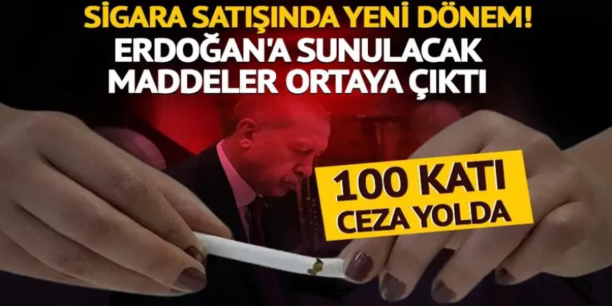 Sigara satışına yeni düzenleme