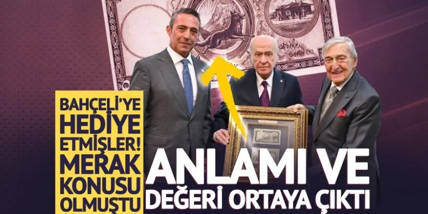 Koç ailesinden Devlet Bahçeli'ye bozkurtlu 5 lira! Anlamı ve değeri belli oldu