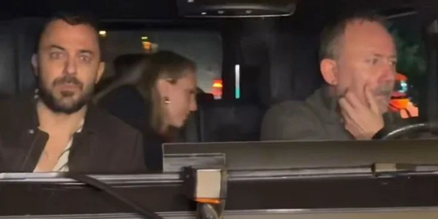 Sergen Yalçın gecelere hızlı döndü: Arka koltuktaki kadına dikkat