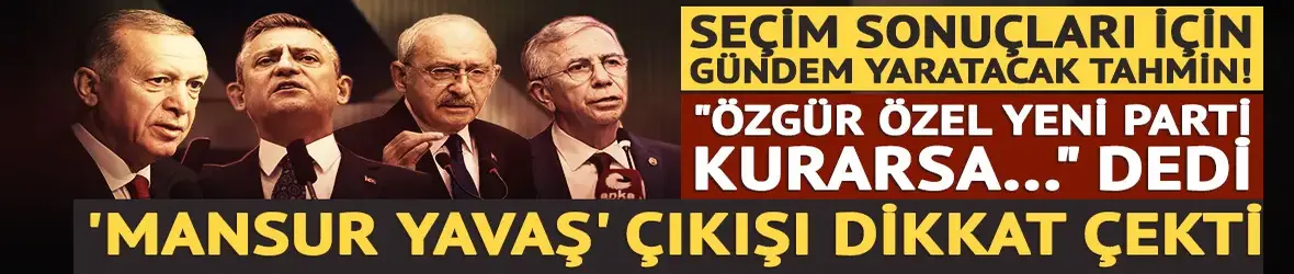 Seçim sonuçları için olay tahmin!