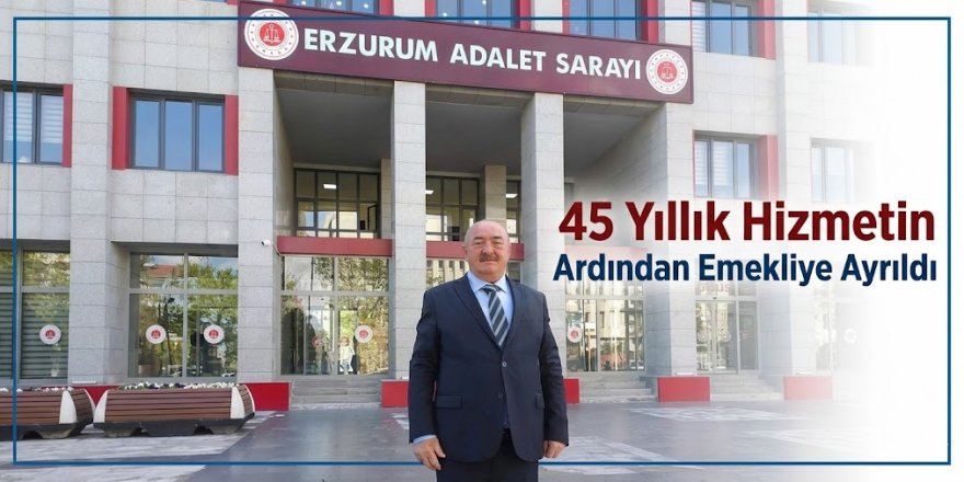 45 yıllık hizmetin ardından emekliye ayrıldı