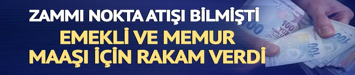 Özgür Erdursun emekli ve memur maaşı zammı için rakam verdi