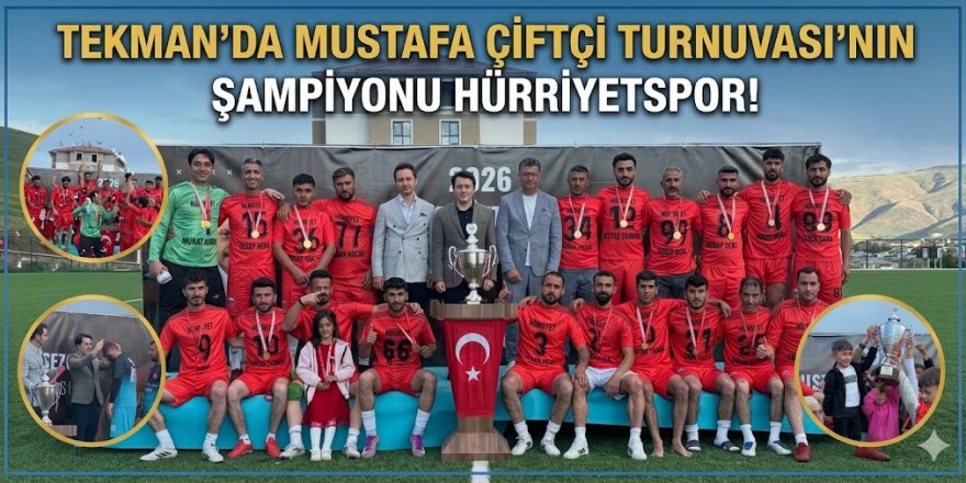 Tekman'da şampiyon belli oldu: Hürriyetspor