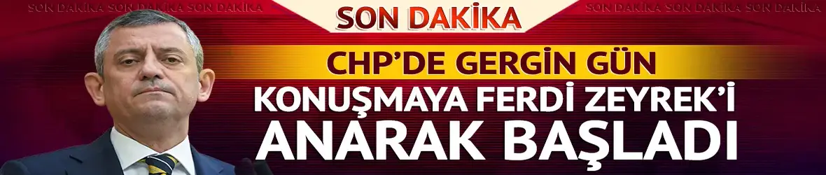 Konuşmaya Ferdi Zeyrek'i anarak başladı!